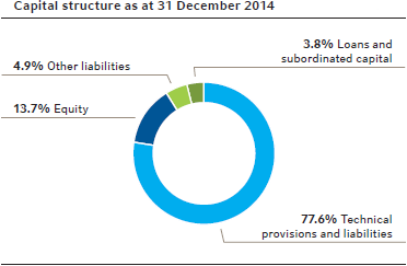 Capital structure as at 31 December 2014